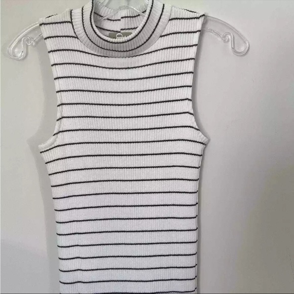 Dolan Left Coast Collection Jules Sleeveless Striped Sheath Midi Dress Small - Picture 3 of 4
